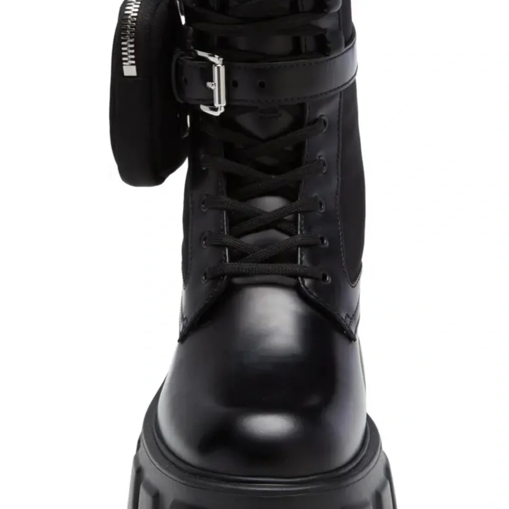 Prada Monolith Mini Bag Lug Sole Combat Boot - Picture 4 of 6